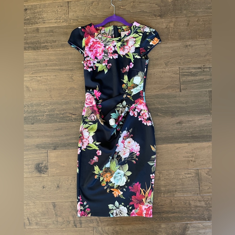 With love Jessica floral cap sleeve dress
